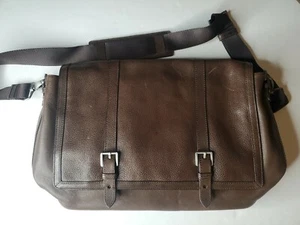 Brahmin Messenger Bag Brown Leather. USED. Beautiful Condition with Dust Bag. - Picture 1 of 10