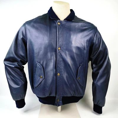 Chevignon Lederjacke Port Avion anthrazit Gr. XL Porte vintage - Bild 1 von 4
