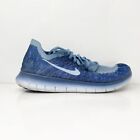 Nike Mens Free Run Flyknit 2017 880843-404 Blue Running Shoes Sneakers Size 6