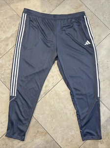 Adidas Tiro 23 League Pants Mens 3XLT Onyx Grey Tall Stripes Athletic New IB8478 - Picture 1 of 9