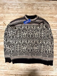 NWT! Vintage Pendleton Norway Nordic Style Wool Mens Large Ski Sweater Fair Isle - Picture 1 of 11