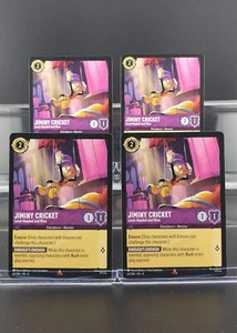 Disney Lorcana Jiminy Cricket-Level-Headed and Wise 62/204 Reign of Jafar 4 Card - Picture 1 of 1