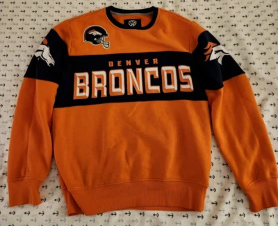 Denver Broncos Sweatshirt Sz M orange navy by HandsHigh - Image 1 of 4