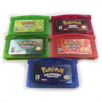 Fan Advance Gameboy Cartridge Game Card For Pokemon NDSL/GBC/GBM/GBA/SP 5 Styles