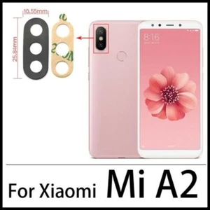 CRISTAL DE CAMARA PARA XIAOMI MI A2 / MI 6X REPUESTO LENTE TRASERO MOVIL - Imagen 1 de 2