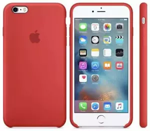 Apple MKY32ZM/A Silicone Case / Cover for iPhone 6 & 6S - (PRODUCT) RED - New - Picture 1 of 8