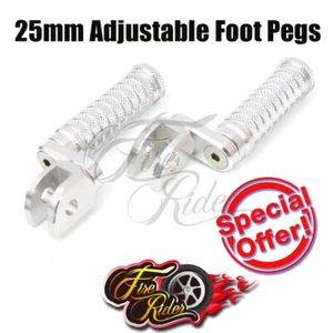 SI CNC Footpegs 25mm Extend Rider Kit For Suzuki SV650S 11-16 11 12 13 14 15 16 - Picture 1 of 4