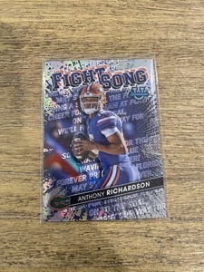 2022 Bowman U Best Anthony Richardson Fight Song Insert Florida Gators
