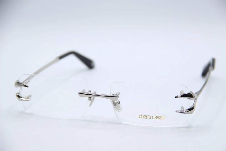 NUEVAS GAFAS ROBERTO CAVALLI VRC023 COL. 0579 MONTURAS AUTÉNTICAS PLATEADAS 59-17 Foto 1 de 4