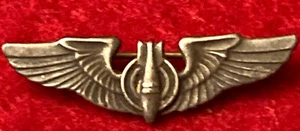 RARE Authentic WWII US Army Air Corps Bombardier Air Crew Wings STERLING Silver - Picture 1 of 2