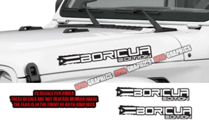 Boricua Edition Hood Graphic Vinyl Sticker Decal Fits Jeep Wrangler JK TJ YJ - Picture 1 of 2