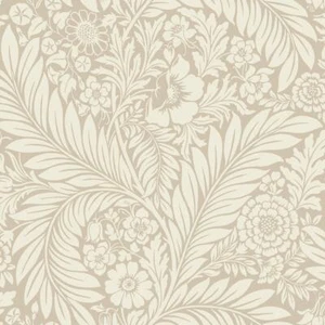 Belgravia Florence Natural Floral Leaf Wallpaper Cream Contemporary Flower - Picture 1 of 5