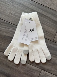 UGG DAMEN KNIT TECH HANDSCHUHE, ELFENBEIN, NEU MIT ETIKETT, ONE SIZE - Bild 1 von 2