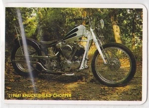 Tarjeta coleccionable Harley Davidson Knucklehead Chopper 1946 vintage para motocicleta - Imagen 1 de 1