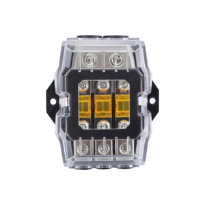 1 x 3-Way Fuse Holder 32V 80A Auto Fuse Distribution Block - Picture 1 of 11