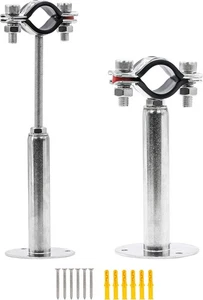 2 Stück Rohrstützen304 Edelstahl Wandhalterung Deckenhalterung Rohrhalterung Cl - Bild 1 von 2