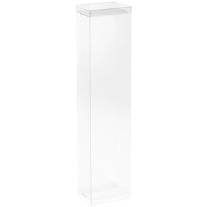 Caja de exhibición plegable transparente DollSafe para muñecas delgadas de 11-12 pulgadas, 3" de ancho x 2" de profundidad x 12,5" de alto - Imagen 1 de 3