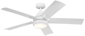52" Kichler Tide White LED Outdoor Ceiling Fan with Remote - Picture 1 of 1