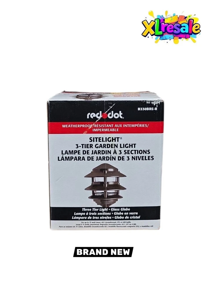 Outdoor Landscape Path Light 3 Tier Lamp Fixture Walkway Garden Lighting Kit 75w