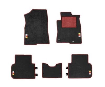 MUGEN 运动脚垫适用于本田 Civic FL1 EX(黑色 x 红色)08P15-XNR — 第 1/4 张图片