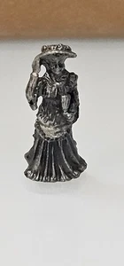 Pewter Finely Dressed Woman 93IRS  1" - Picture 1 of 6