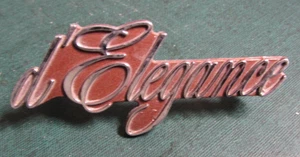Cadillac D'Elegance Script Logo Emblem - Brown 9728073 - Picture 1 of 1