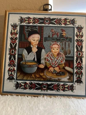 Pepparkakor Bakers Trivet Sueco con Tapa de Corcho para Colgar Usado Foto 1 de 4