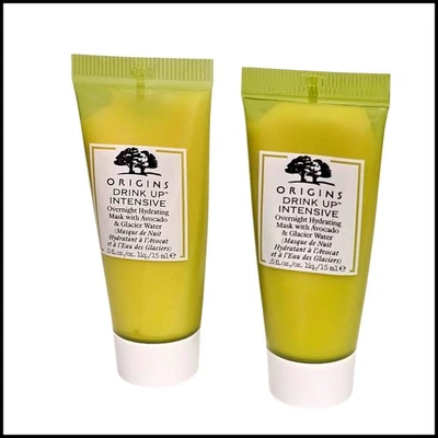2 x Origins Drink Up-Intensive Overnight Mask 0.5 fl.oz. 15 ml. travel size - Image 1 of 4