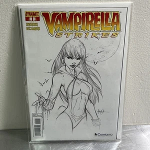 VAMPIRELLA STRIKES #1 (VARIANTE FUMETTI IN BIANCO E NERO) GENNAIO 2013 DINAMITE COMICS -raro - Foto 1 di 2