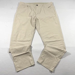 Faherty Reserve Movement Mens Pants Khaki Chinos Flat Front Cotton Blend 36 x 30 - Picture 1 of 12