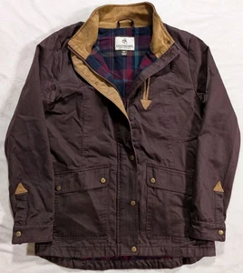Legendary Whitetails Waxed Cotton Jacket Saddle Country Maroon Women's Small - Picture 1 of 10