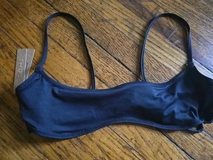 Skims Recycled Swim Micro Scoop Bikini Top Color Onyx LARGE X LARGE NWT - Picture 1 of 5
