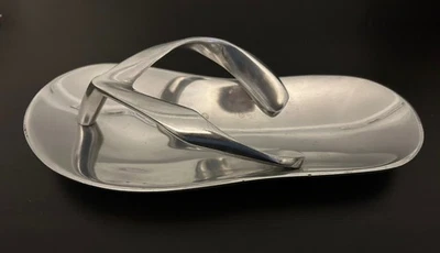 金属铝制人字拖凉鞋海滩装饰饰品/糖果盘珠宝托盘 — 第 1/4 张图片