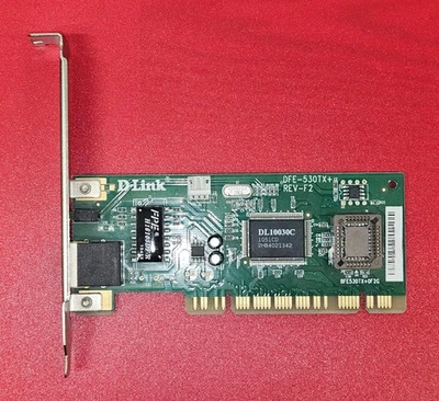 D-Link DFE-530TX+ Rev-F2 10/100MBPS Internal PCI Fast LAN Ethernet Card - Image 1 of 2
