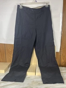 Lanificio Comero Woolmark Black Super 100's Men's Pants 48 X32 - Picture 1 of 17