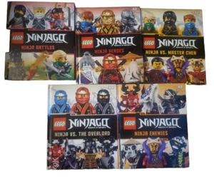 Lego Ninjago Books  Lot of 5 Battles Heros Chew Overload Enemies - Foto 1 di 2