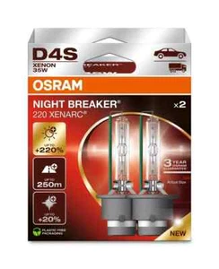OSRAM Xenarc Night Breaker 220 D4S xenon bulbs (Twin) 66440XN2-2HB - Picture 1 of 2