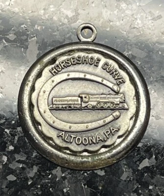 Tren ferroviario de colección Pennsylvania curva de herradura de la suerte encanto Altoona Foto 1 de 3