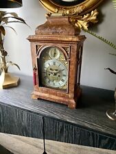 Antique Burr Walnut London Twin Fusee Bracket Clock. Watchmaker the King! 