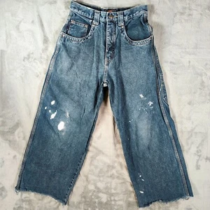 Vintage Y2K Route 66 Girl's High-Waisted Distressed Wide-Leg Jeans (Size 12) - Picture 1 of 22