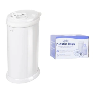 Ubbi Steel Odor Locking & Disposable Diaper Pail Plastic Bags, Single Pack, 25 C - Picture 1 of 12