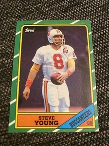 🔥1986 Topps #374 Steve Young HOF RC Rookie Tampa Bay Buccaneers 3 RINGS!