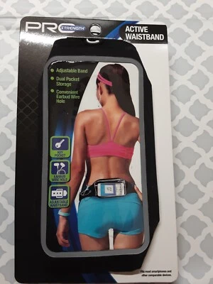 PRO Strength Active Waistband Smartphone Holder Key Pocket Earbud Wire Hole - Image 1 of 2