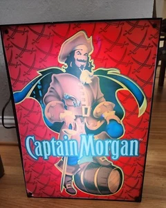 Captain Morgan Rum Lighted Bar Light Box Sign Man Cave Wall Decor 18.5 Inches! - Picture 1 of 15