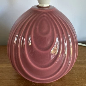 Vintage Lampe Altrosa Keramik Kugel Landhaus Haus Keramik - Bild 1 von 7