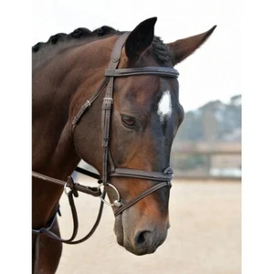 Collegiate Comfitec Opulux Fancy Stitched Padded Hanoverian Bridle - Picture 1 of 5