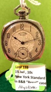 Keystone New York Standard 15 jewel Pocket Watch -running - Picture 1 of 3