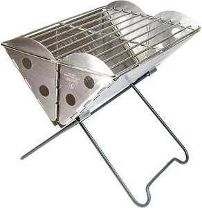 UCO MINI BBQ Portable Folding Flatpack Stainless Steel Barbeque Grill & Firepit - Picture 1 of 5