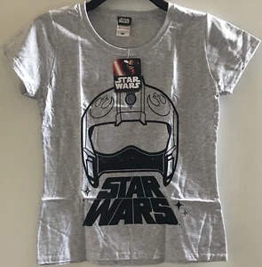 Star Wars Ladies Medium Heather Grey T Shirt New Official - Picture 1 of 1