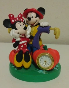 Disney Mickey Mouse & Minnie Mouse Halloween Scarecrow Clock - Picture 1 of 6